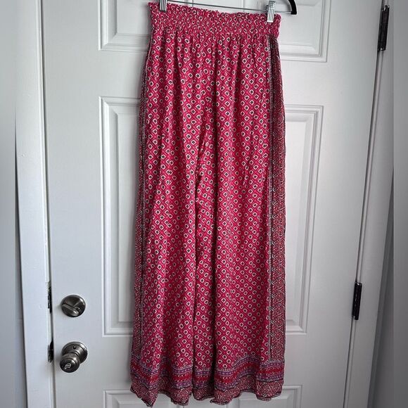 Tigerlily size 4 small s Belize Shani Wide Leg Pant - Belize Berry 100% viscose - Picture 6 of 8